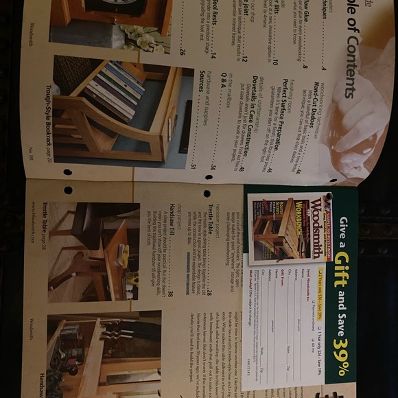 🎉5/$10🎉 Woodsmith magazine vol 31 no 181 February / March 2009 trestle table - Picture 2 of 8